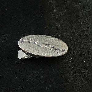 Vintage Marvel Sterling Silver Top Etched Clasp (2904)